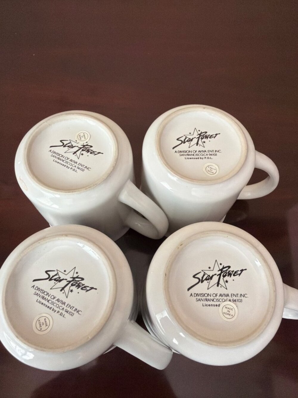 1983 Astrosniks Coffee Mugs Bully Figuren Star Power Korea Set of 4 - Picture 6 of 15